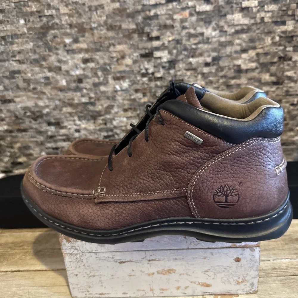 Timberland Brown Leather Chukka Gore-Tex Waterproof Boots 84596 Size 11‎ M